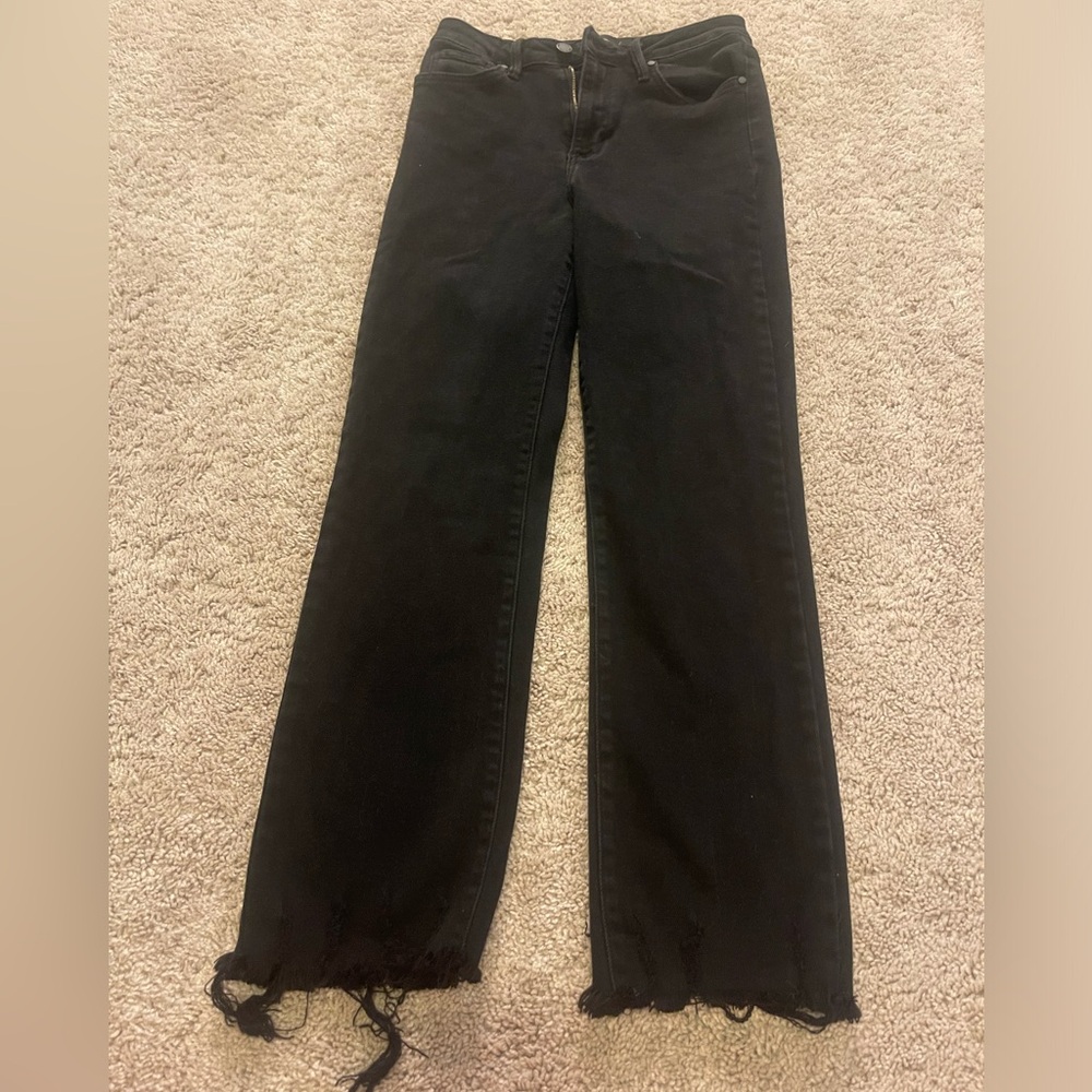 Black Straight Leg Jeans